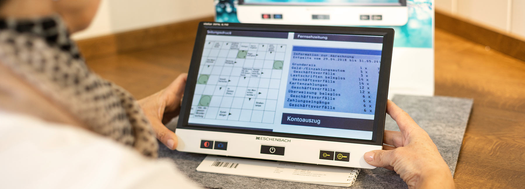 Vergrößernde Sehhilfen